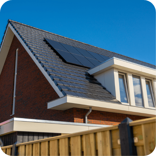 Solar Panels on a House