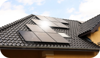 Solar Panels on a Roof