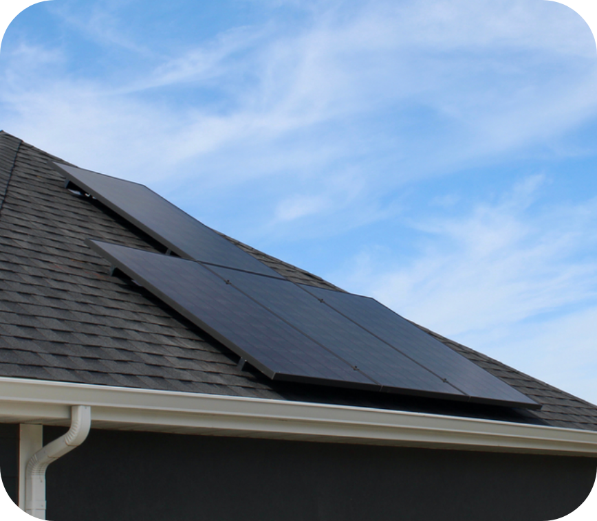 Axia Solar Panels on a Roof