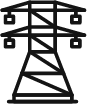 Power utility pole icon