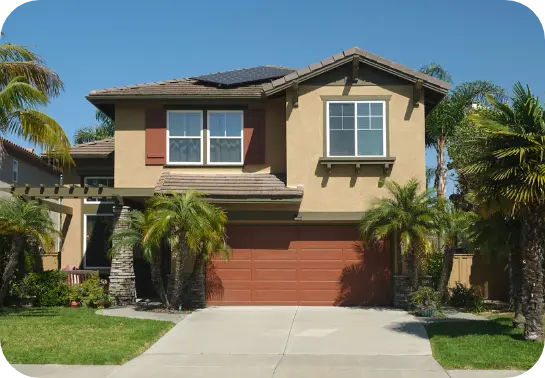 Florida home with solar panels 