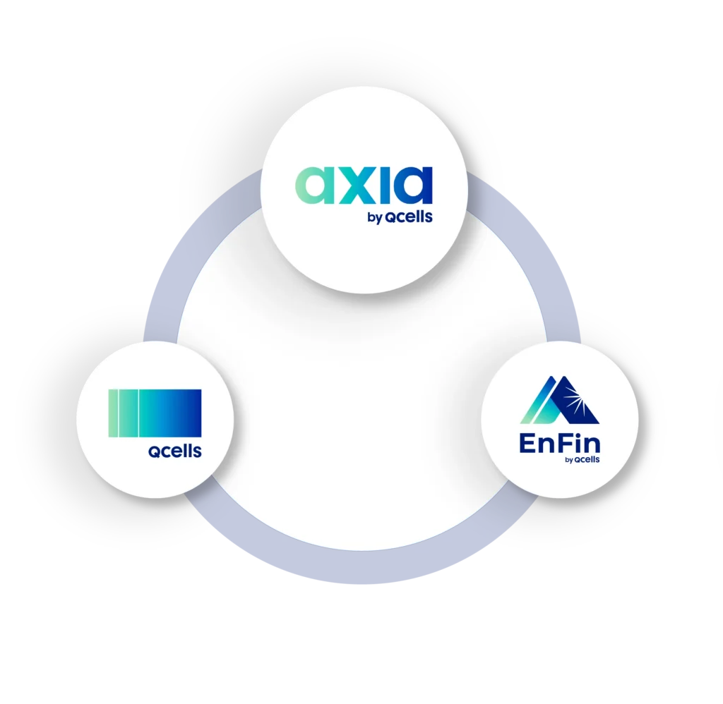 Axia highlighted with Qcells and Enfin