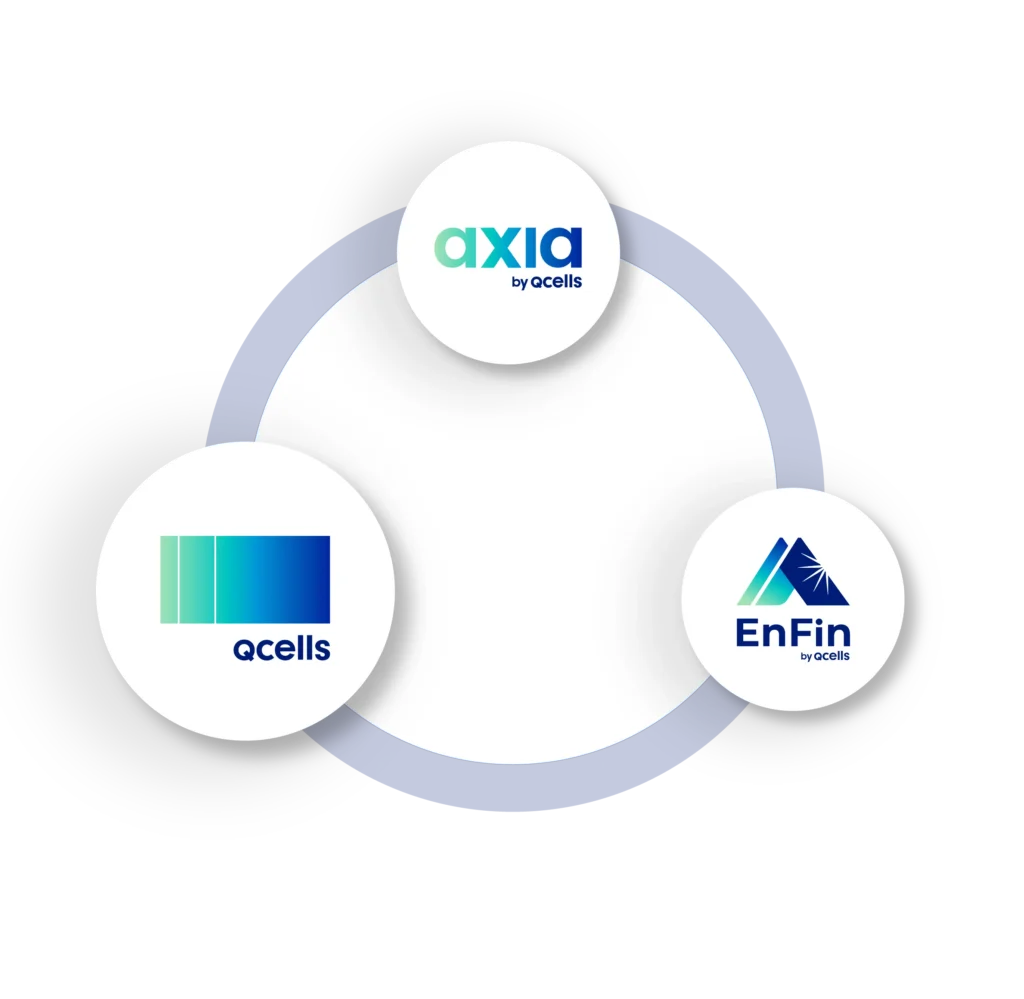 Qcells highlighted with Axia and Enfin