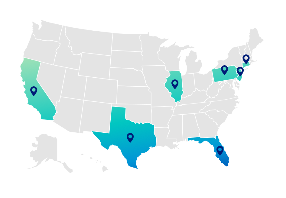Axia Solar Service Map